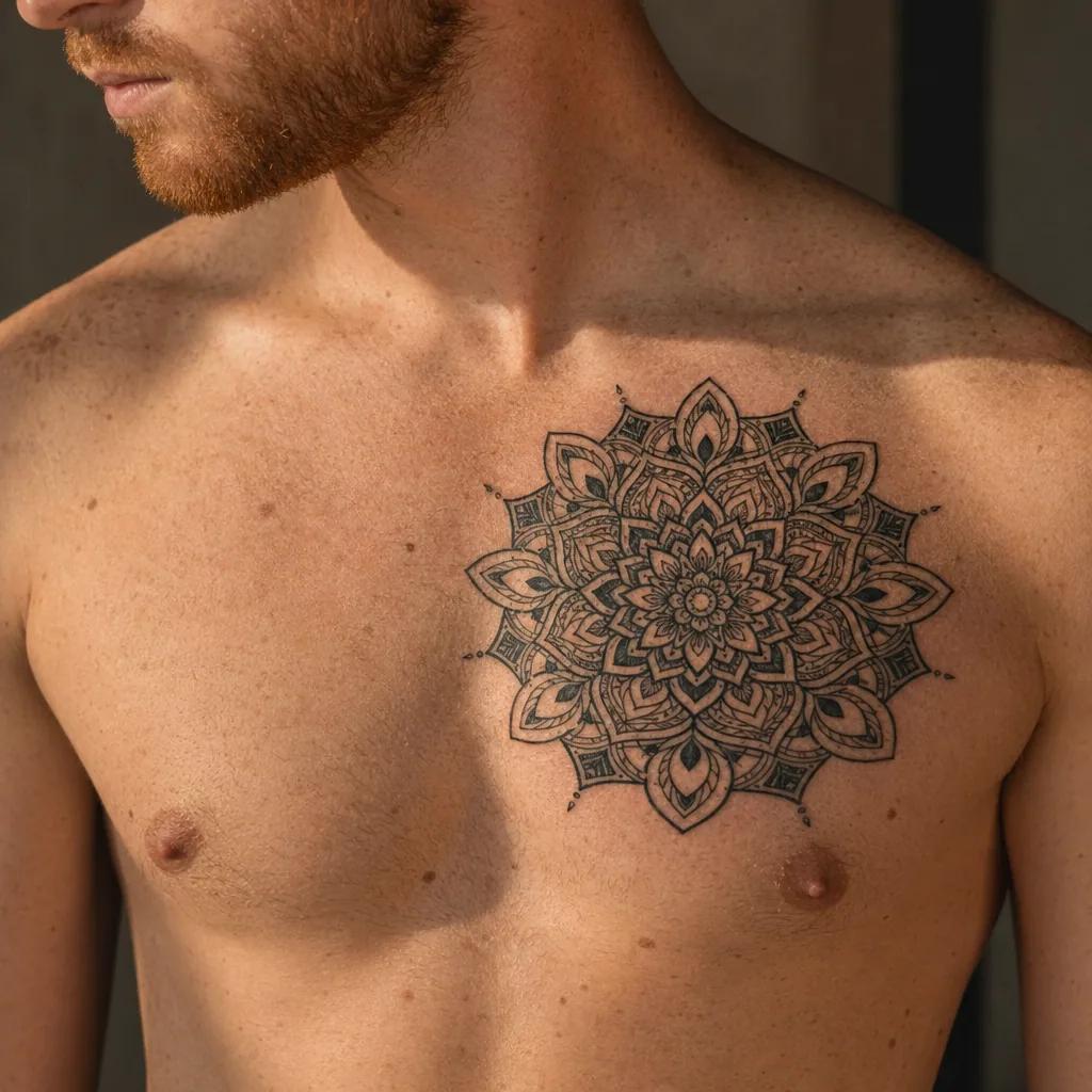 men-tattoo ornamental mandala