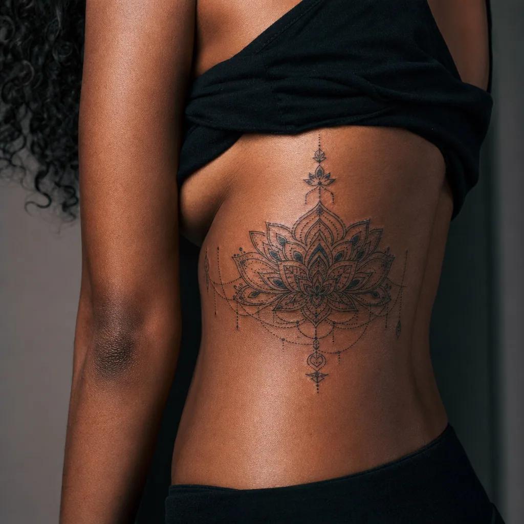 mandala-tattoo mandala with lettering