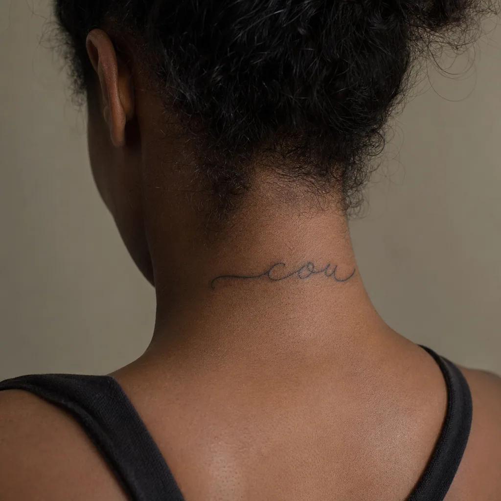 Tattoo idea neck