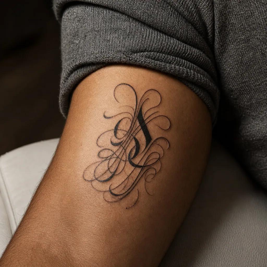 parents-tattoo quote in calligraphy