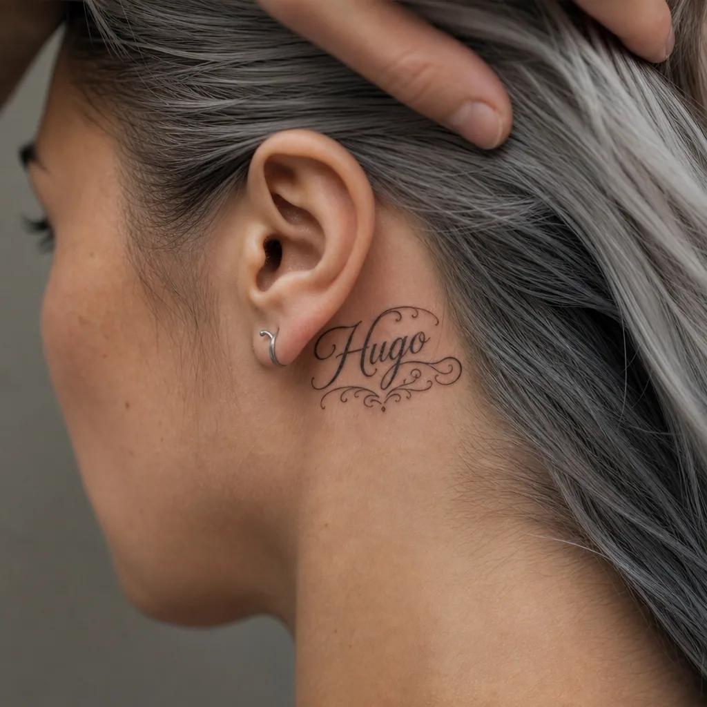 idée tatouage prénom prénom premium artistique