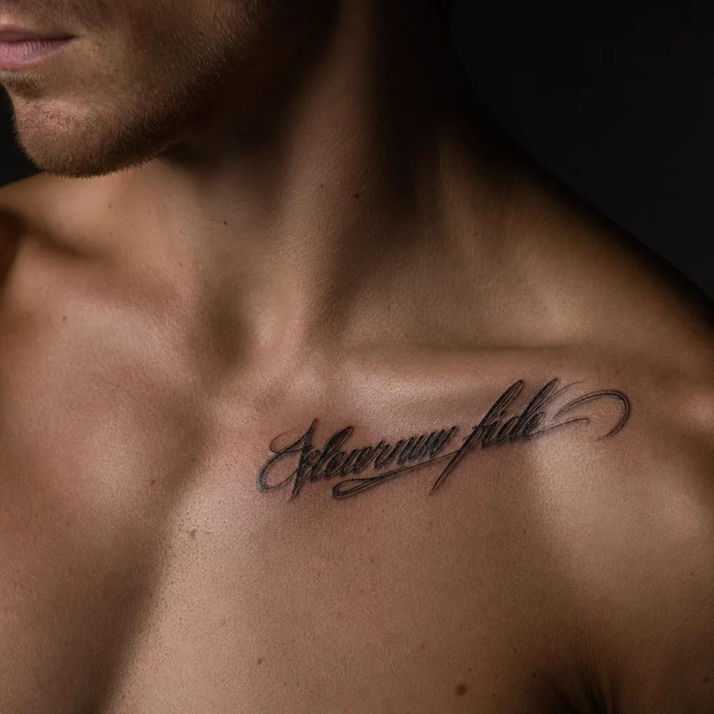 quote-tattoo realistic 3d lettering