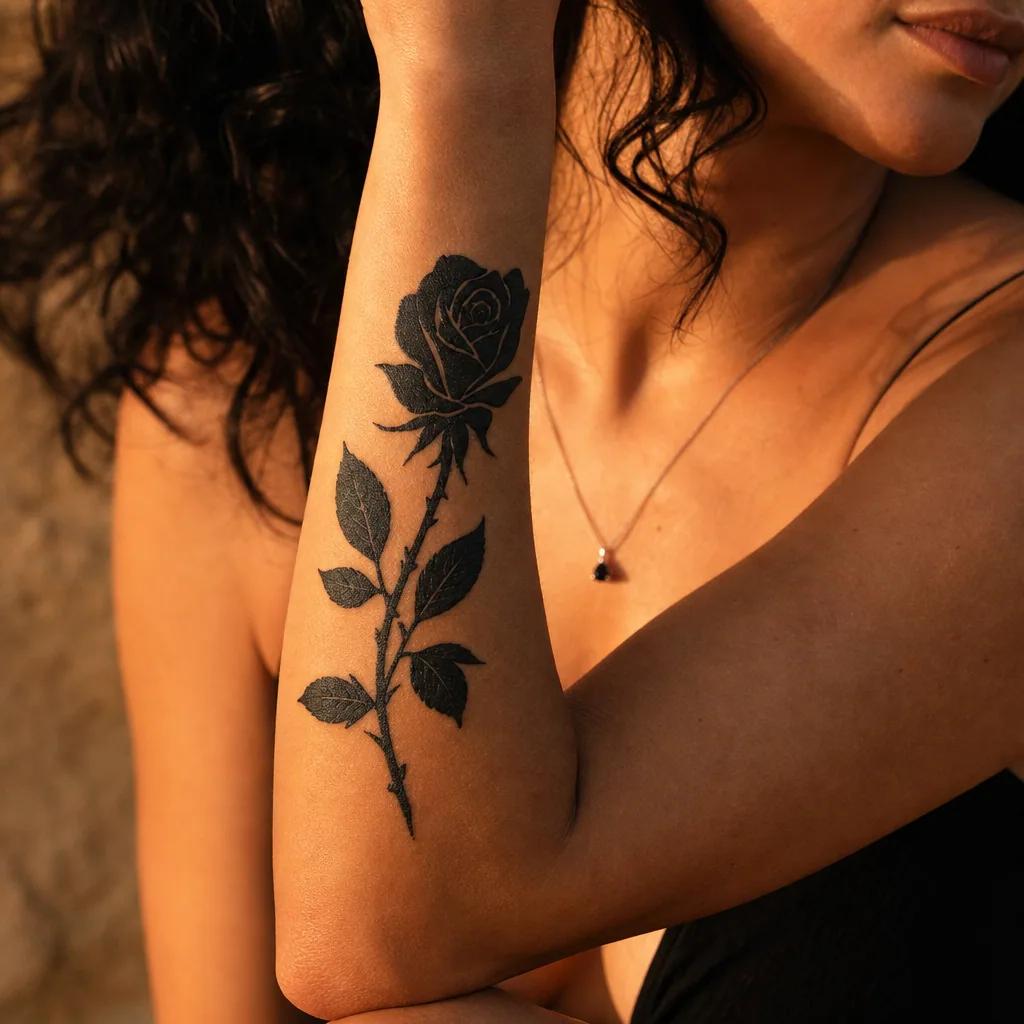 Tattoo idea rose