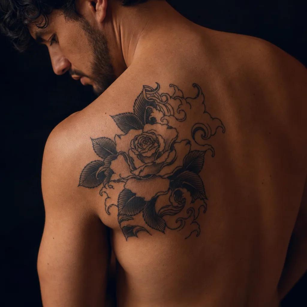 rose-tattoo japanese rose