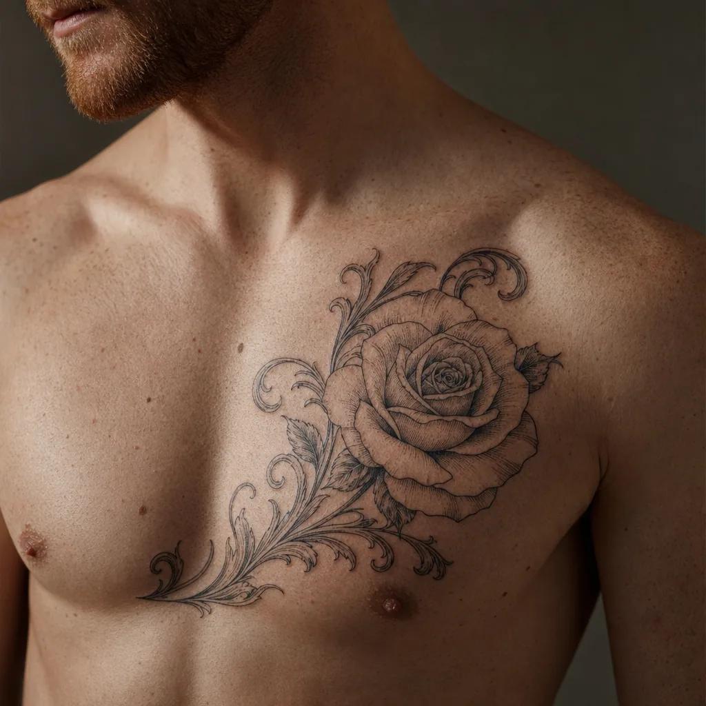 rose-tattoo ornamental rose