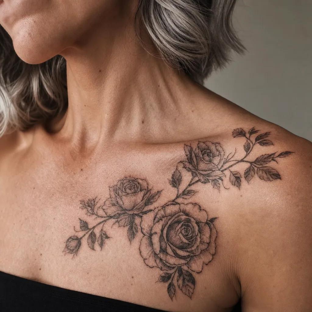 rose-tattoo rose patchwork