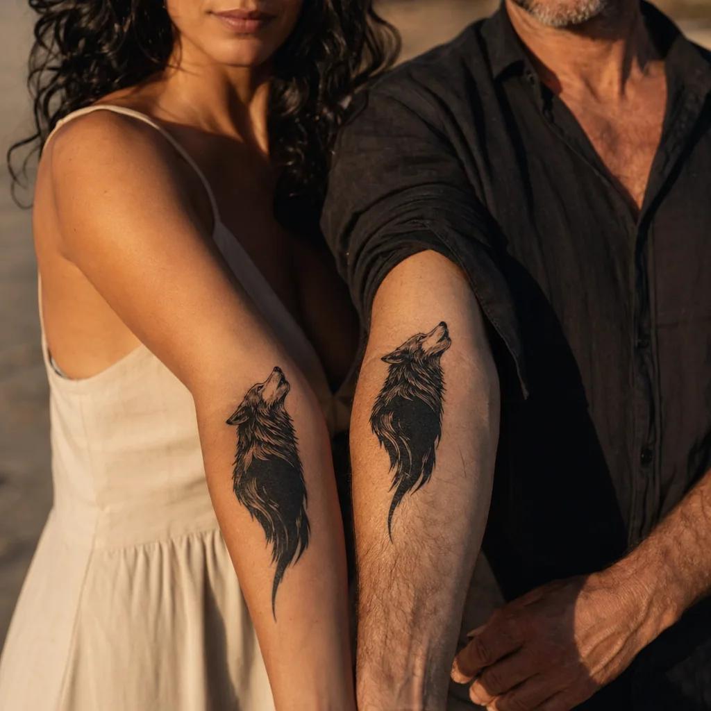 siblings-tattoo fine line keys