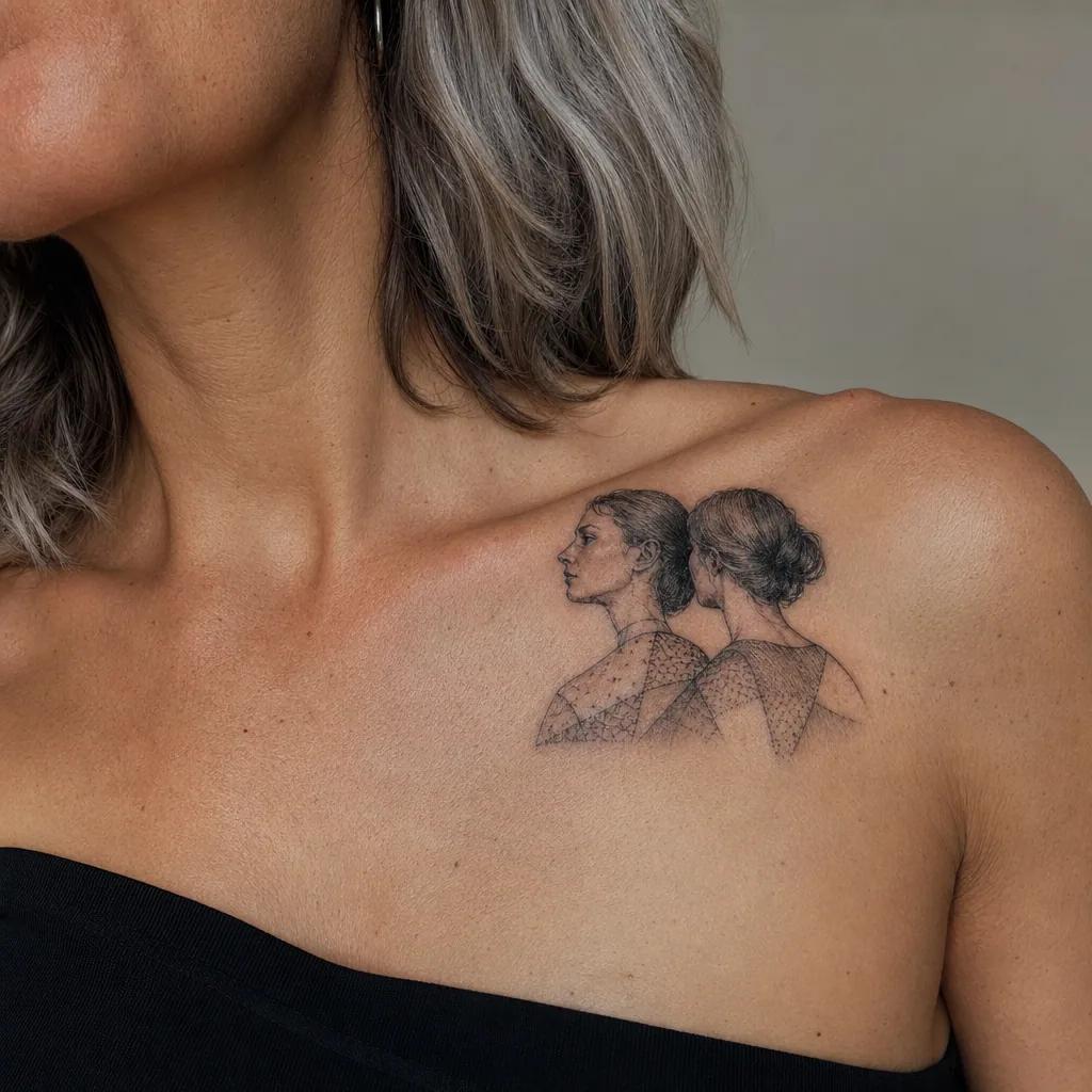 sister-tattoo best sisters patchwork