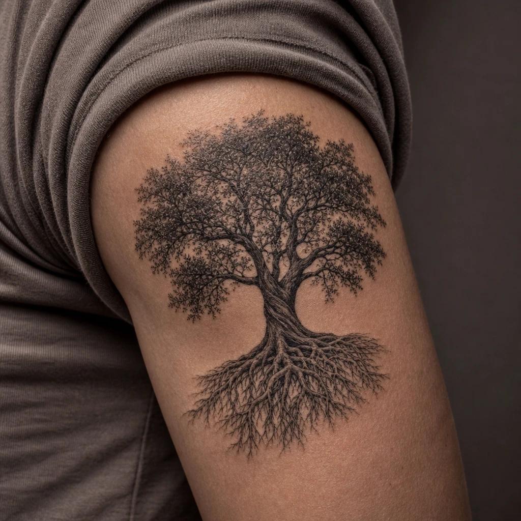 tree of life-tattoo realistic tree of life