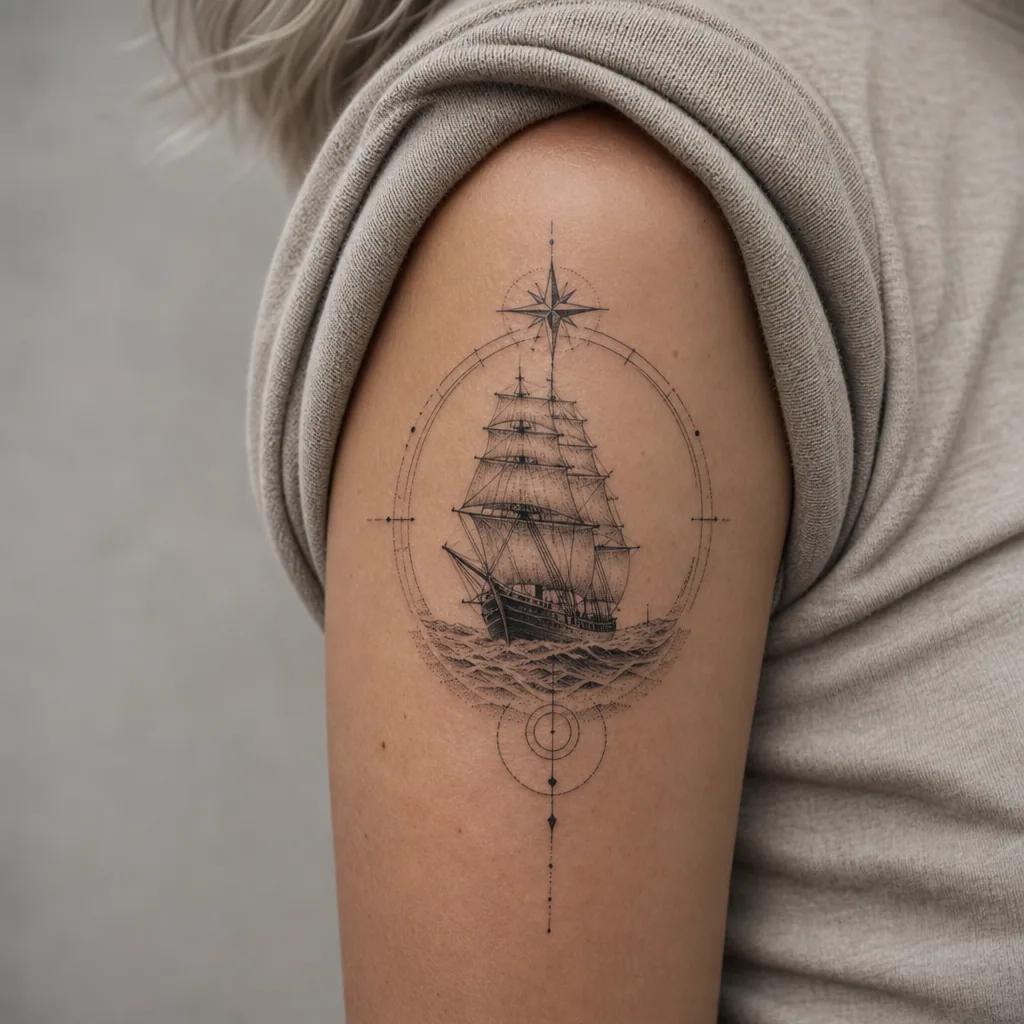 idée tatouage voyage manche premium voyage