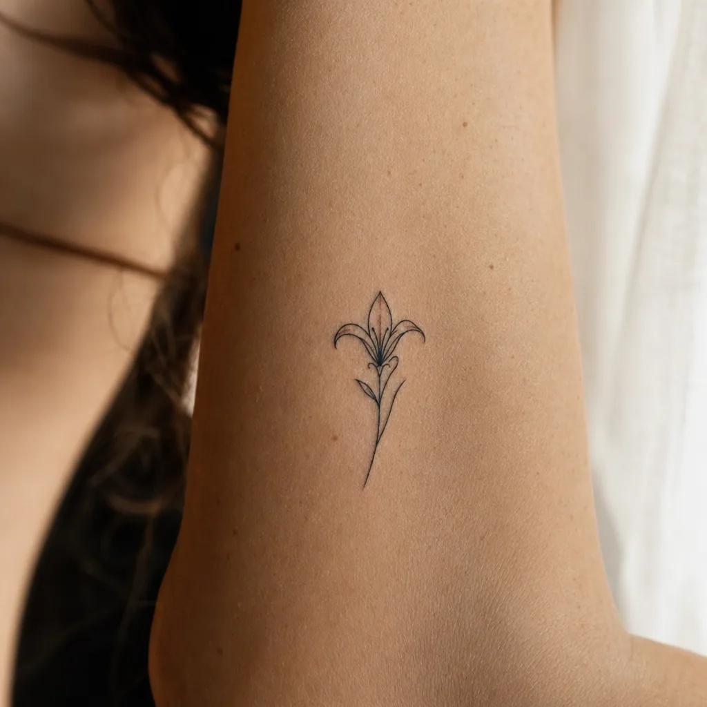 women-tattoo minimalist flower