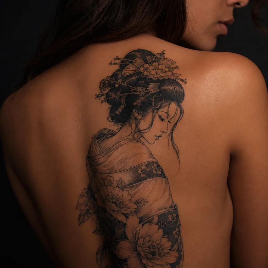 women-tattoo japanese geisha