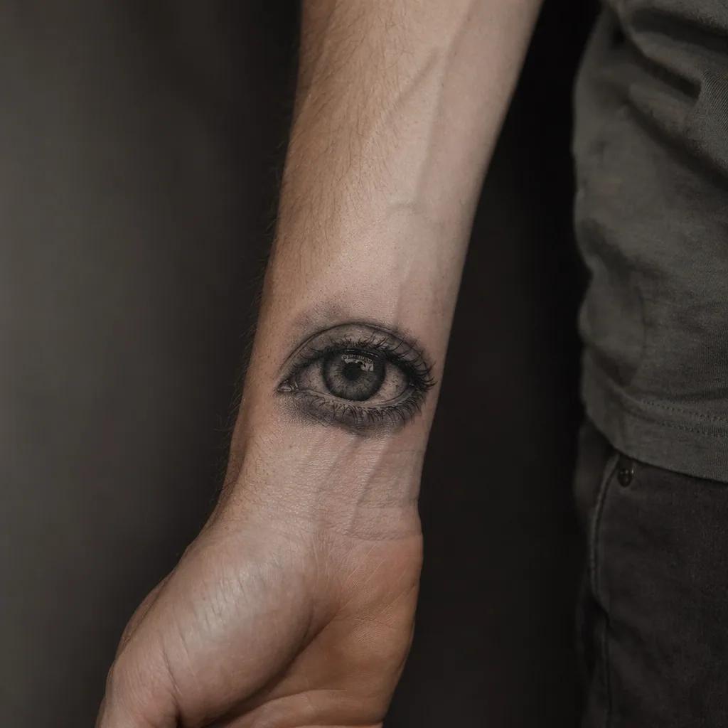 wrist-tattoo realistic eye
