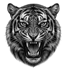 back tattoo in realism style
