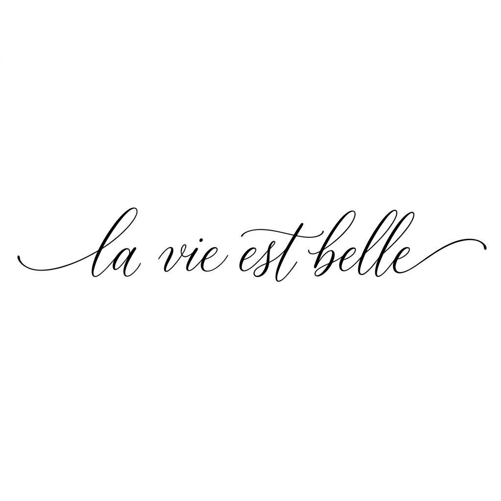 collarbone (women) tattoo handwritten quote along the collarbone, design on white background