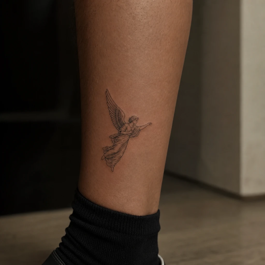 Ange fine line minimaliste