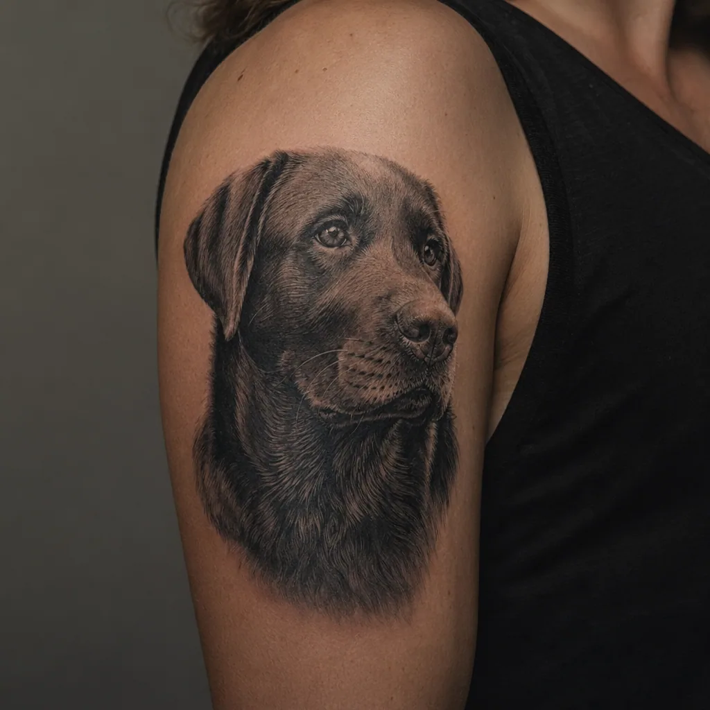 Portrait realiste chien