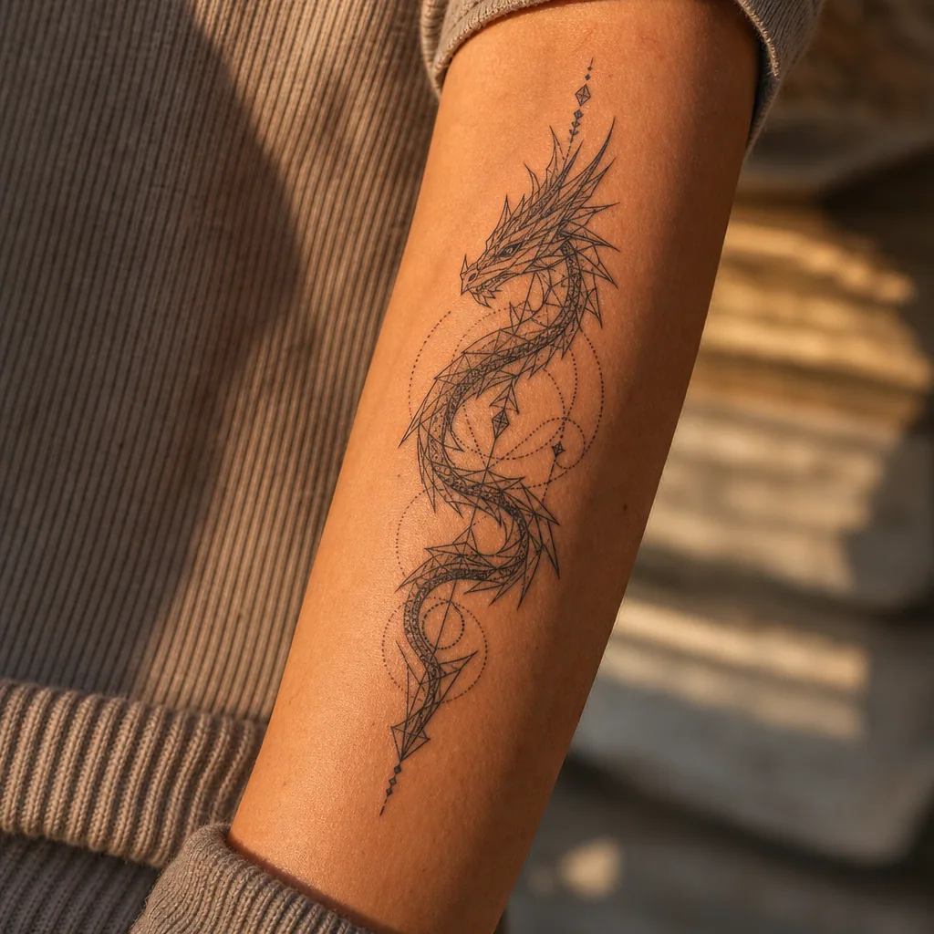 Dragon geometrique moderne