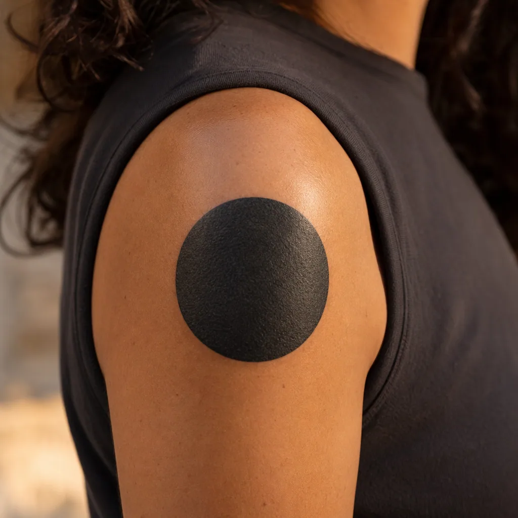 Epaule blackwork ronde