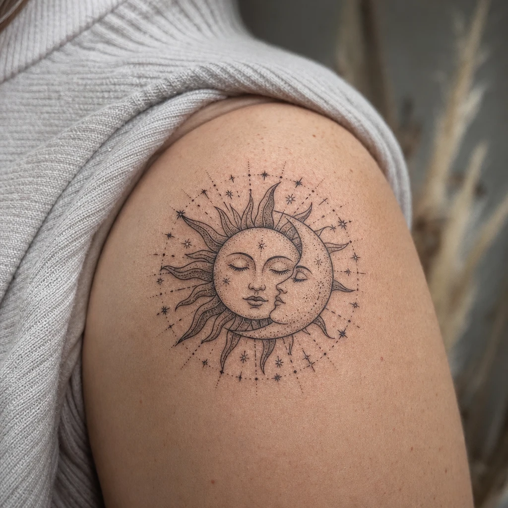Soleil et lune symboliques