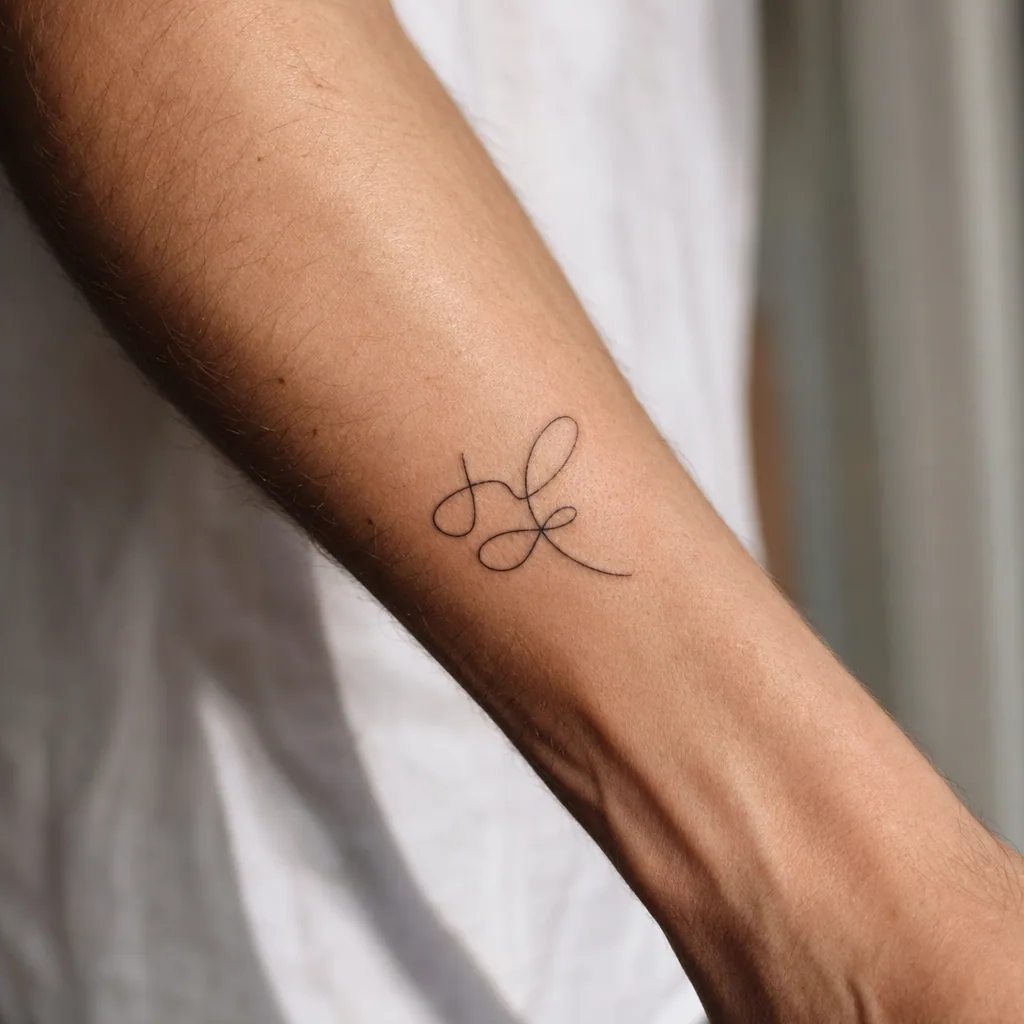 Initiales enfants minimalistes