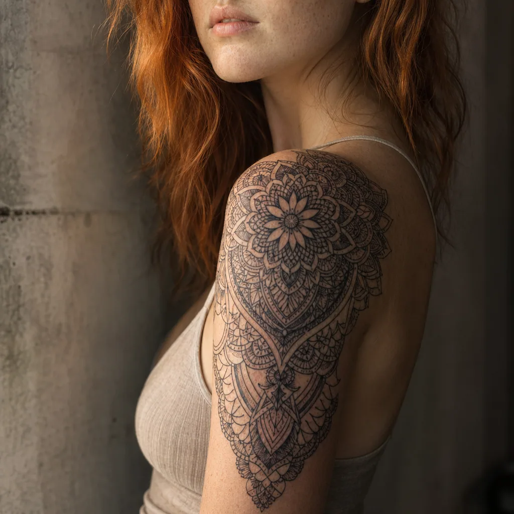 Mandala lace sleeve