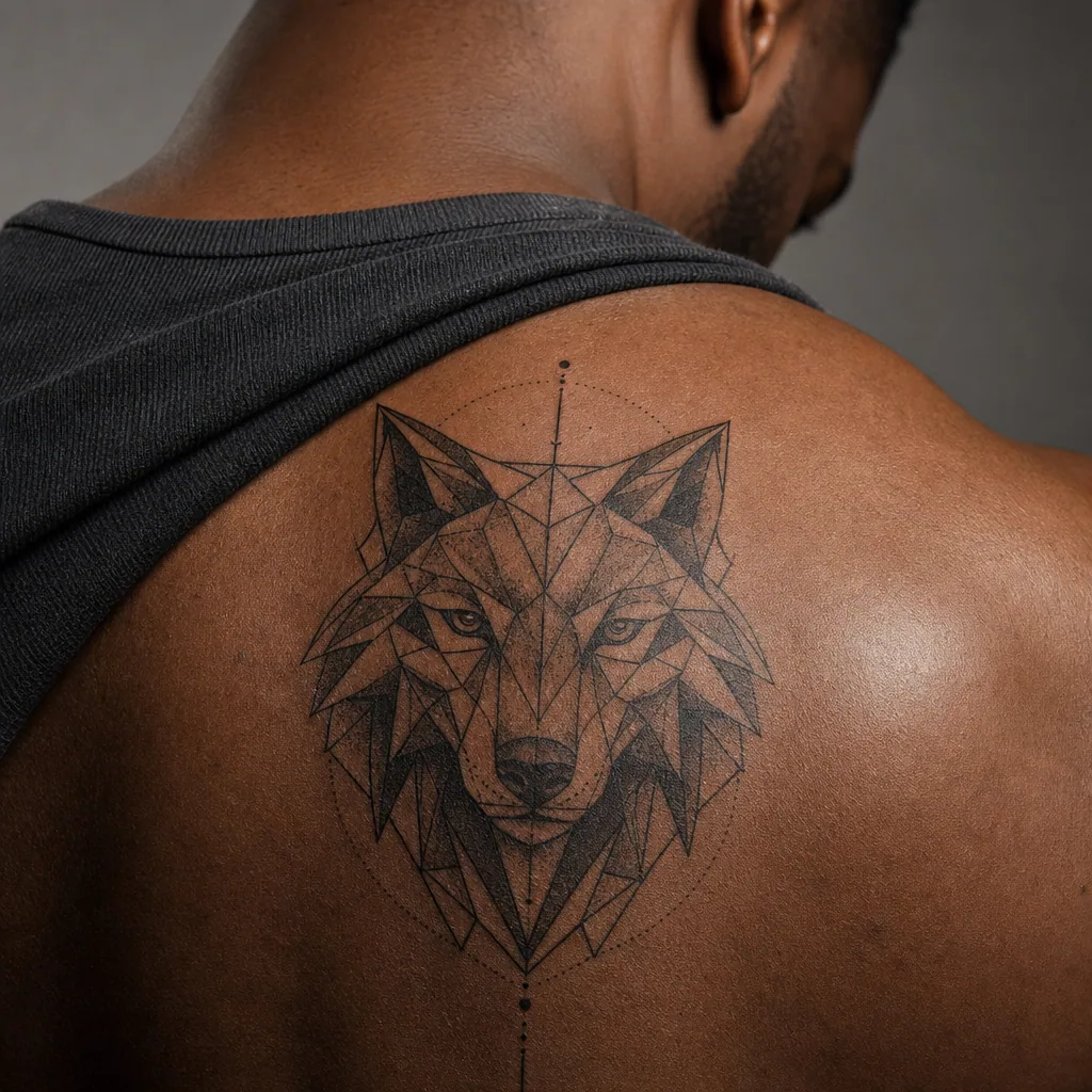 Loup geometrique facette