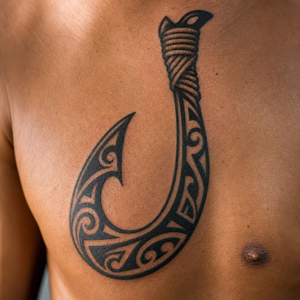 Maori tattoo on real skin