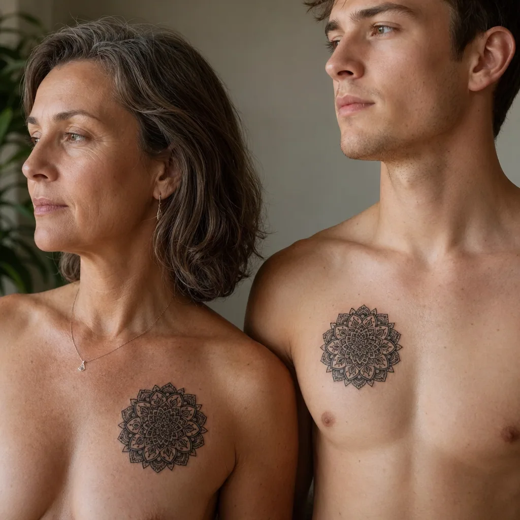 Mandala famille ornemental