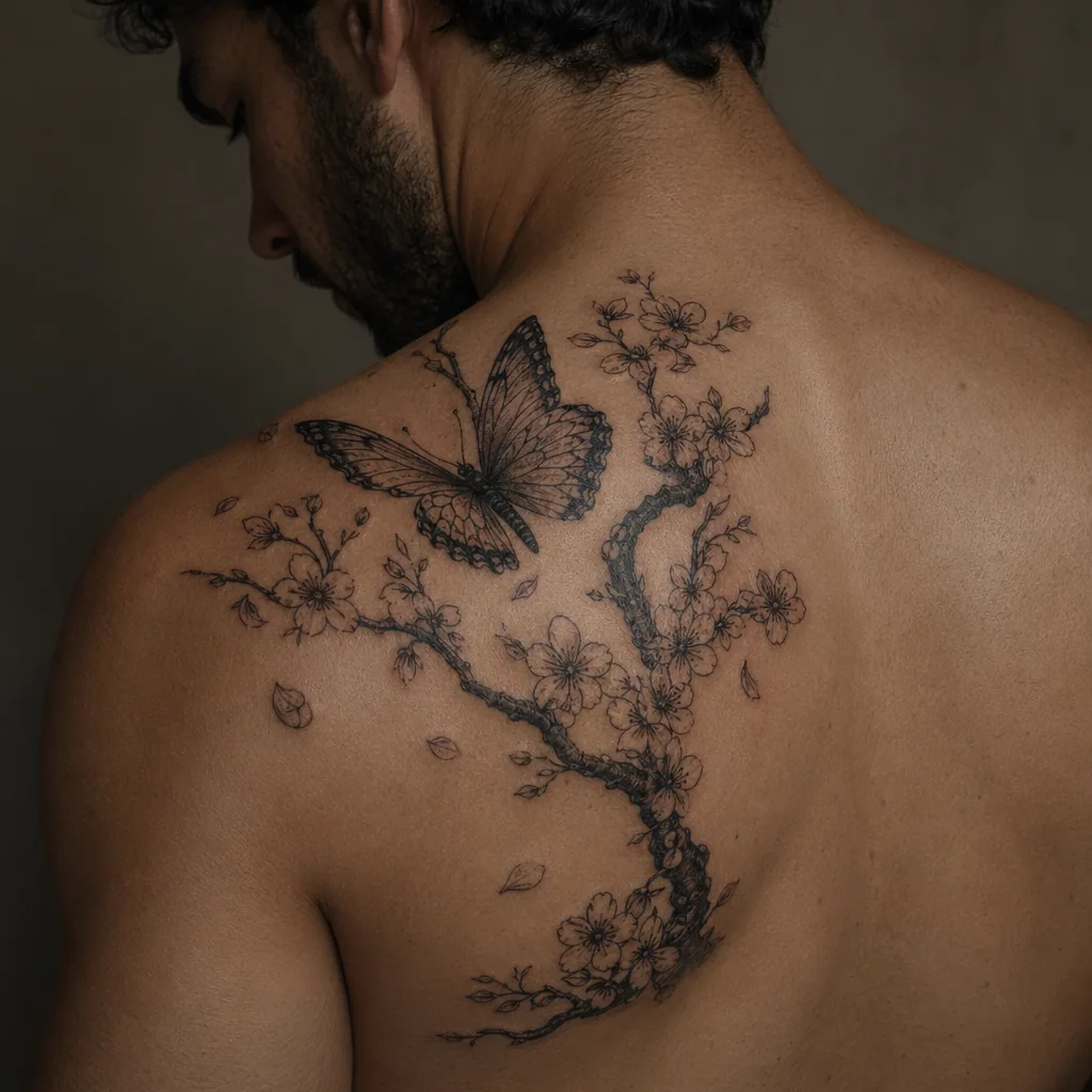 Papillon japonais cerisier