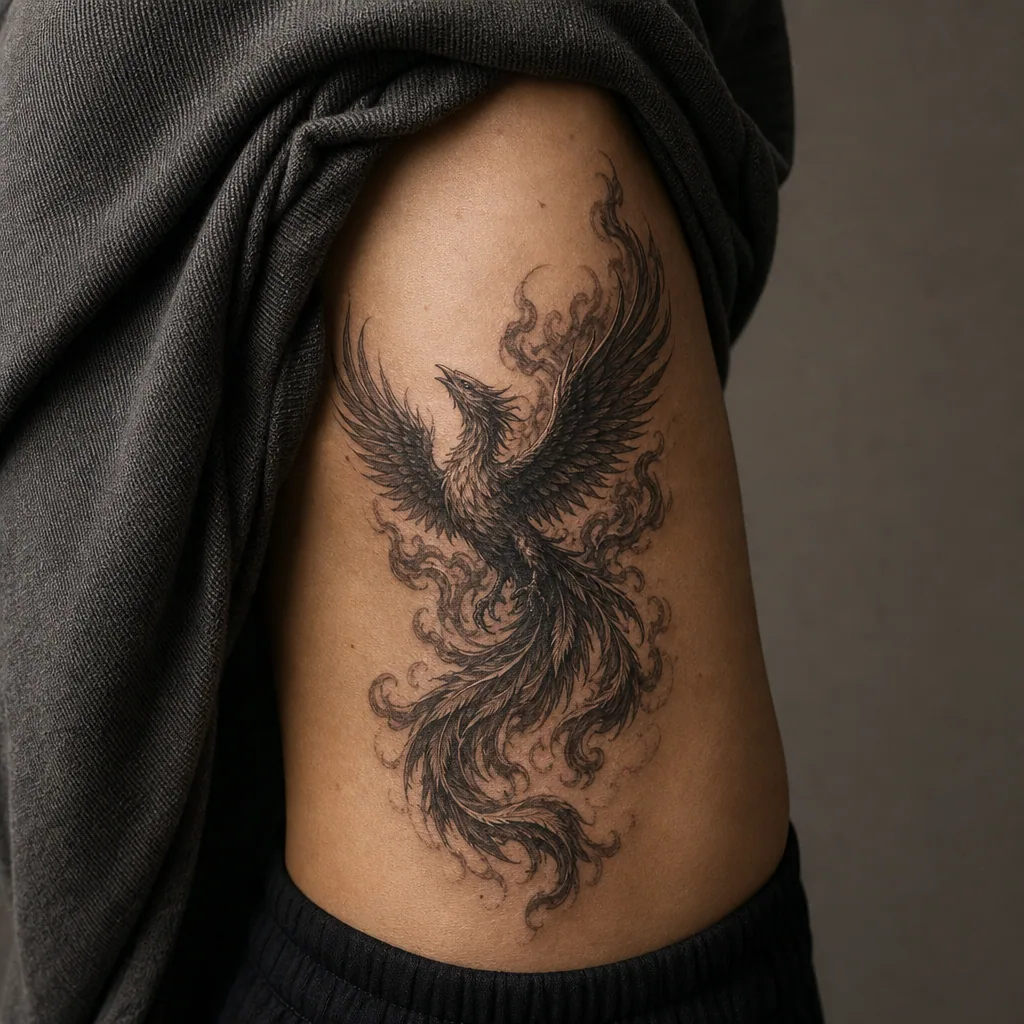 Phenix realiste flammes