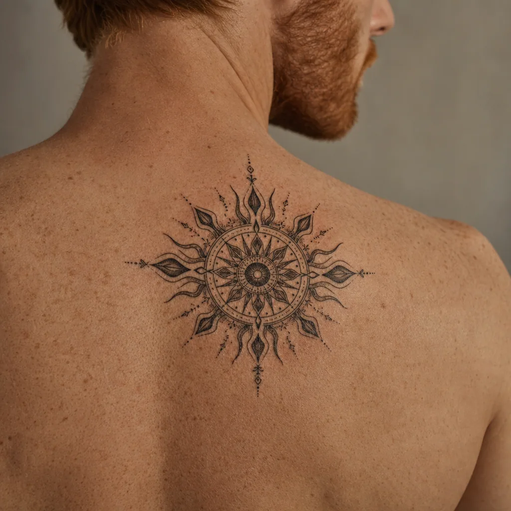 Mandala solaire ornemental