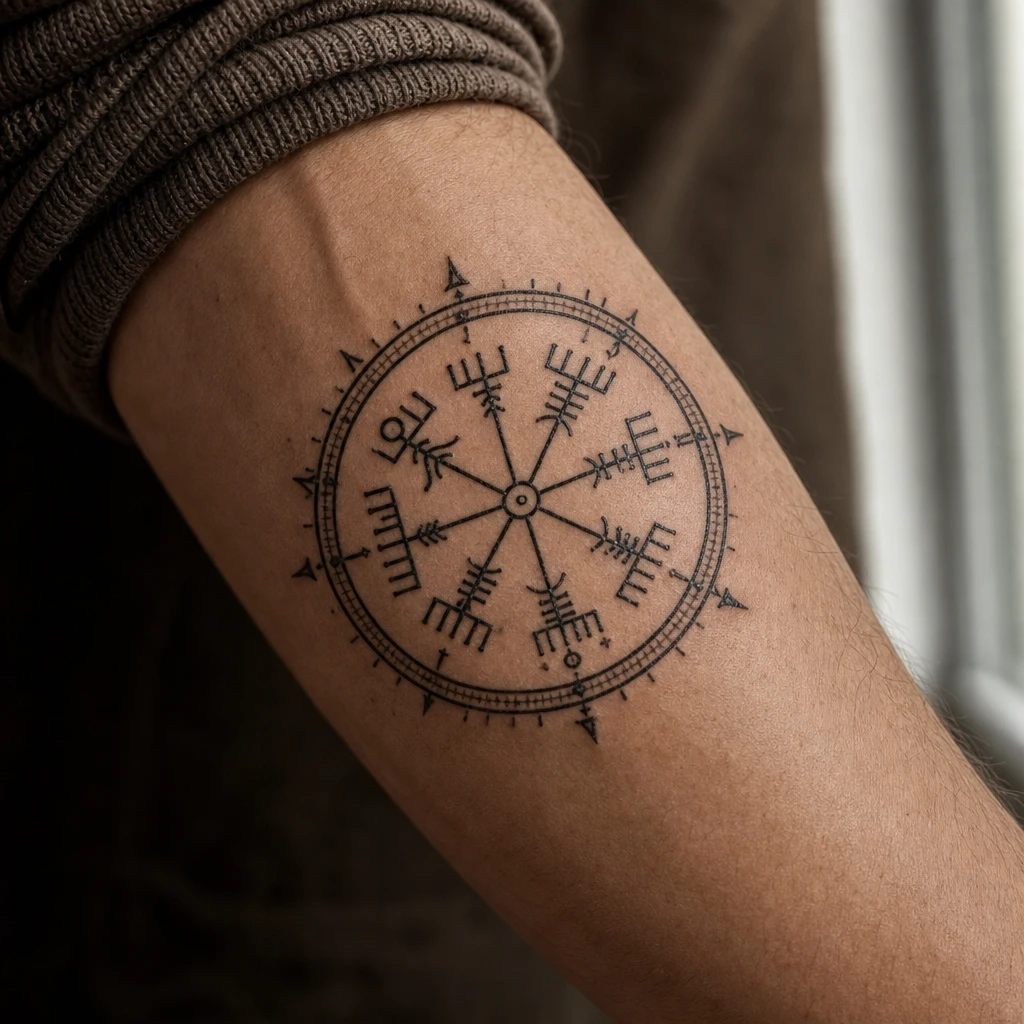 Vegvisir boussole runique
