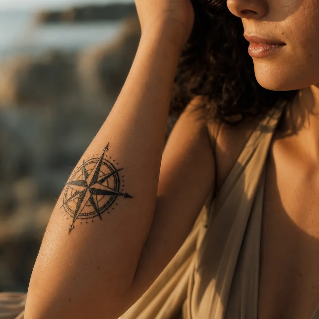 Boussole blackwork